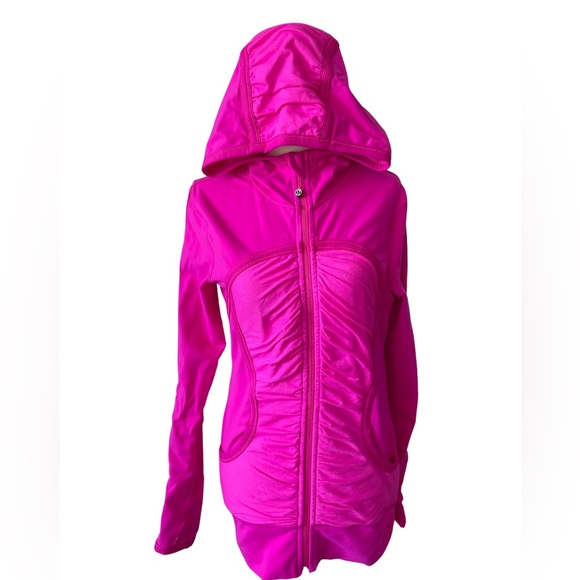 lululemon athletica Jackets & Blazers - Hot pink light weight full zip hoodie